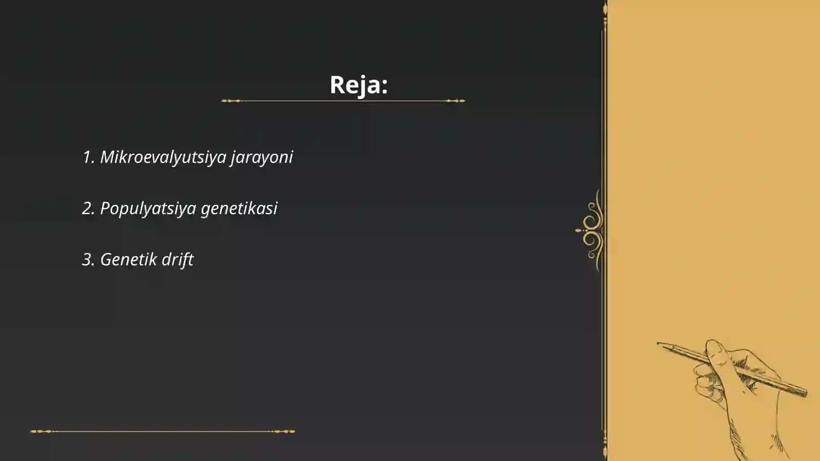 Mikroevalyutsiya haqida tushuncha 2