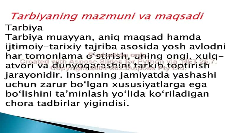 Tarbiya tushunchasi va metodlari 2