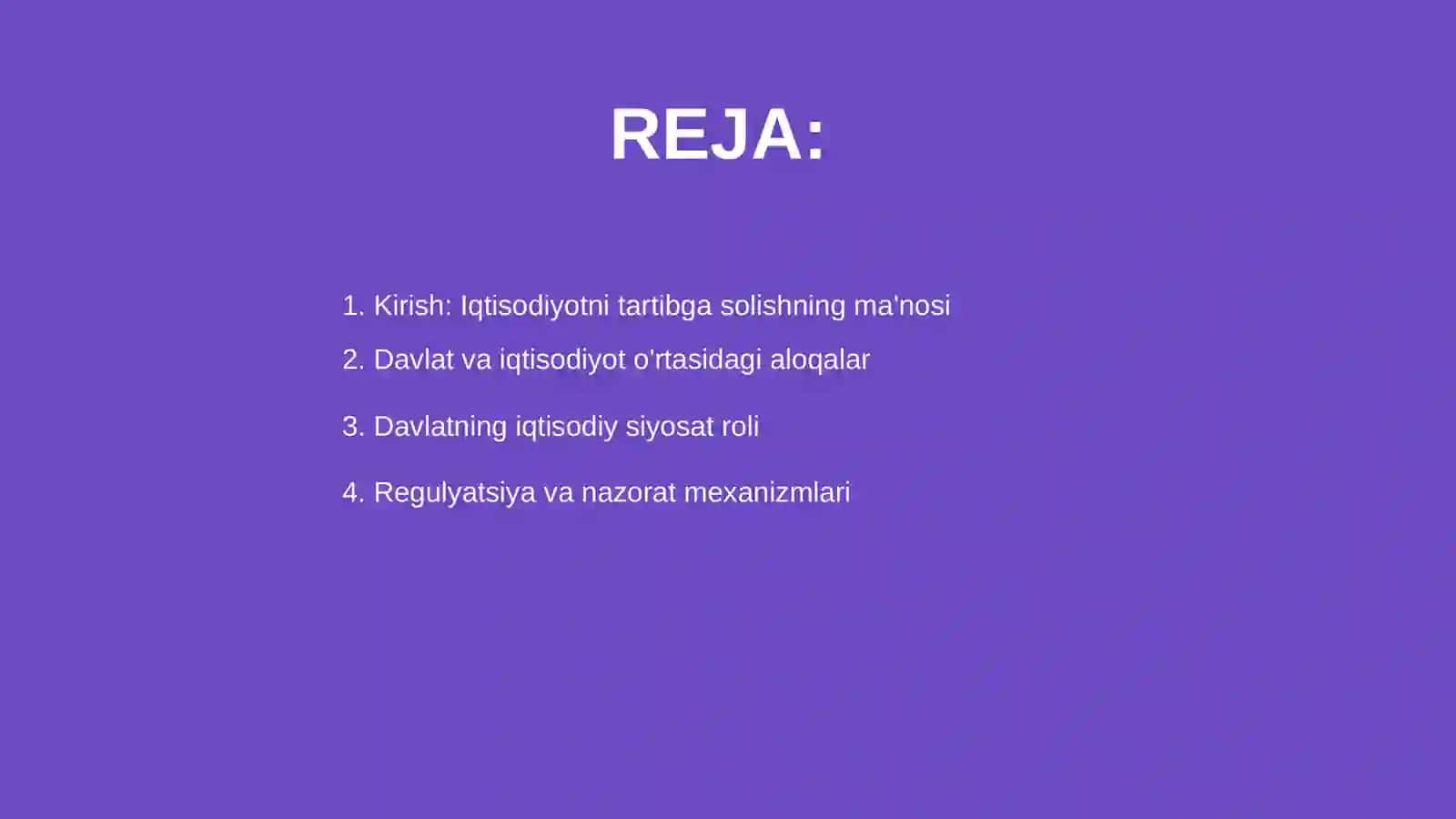 Iqtisodoyotni tartibga solishda davlatning ro'li 2
