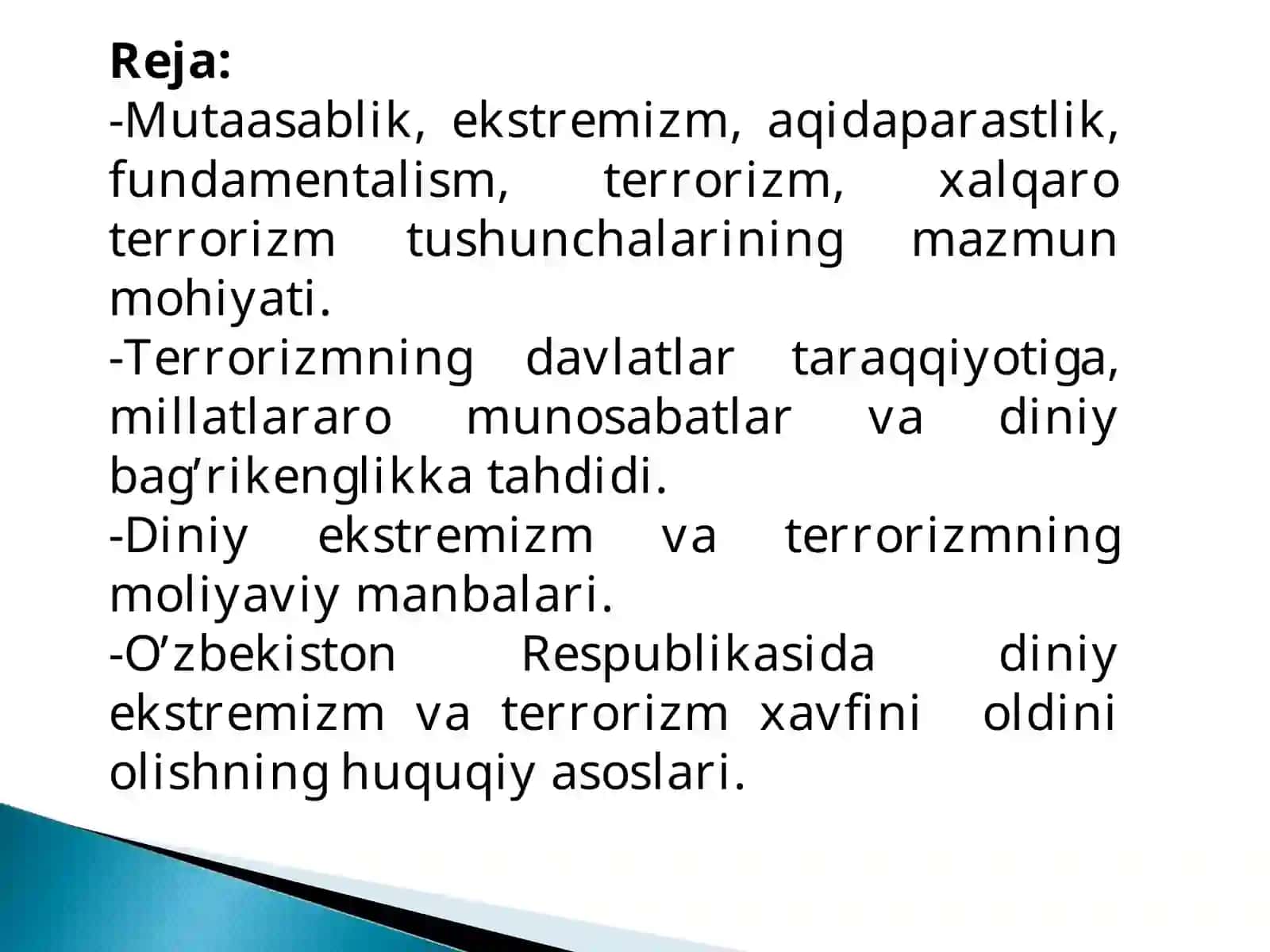 Diniy mutaassiblik va dindorlik 2