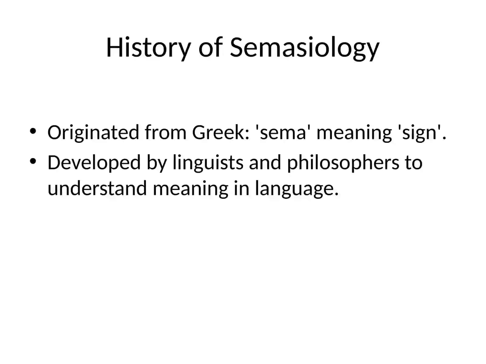 Introduction to Semasiology 2