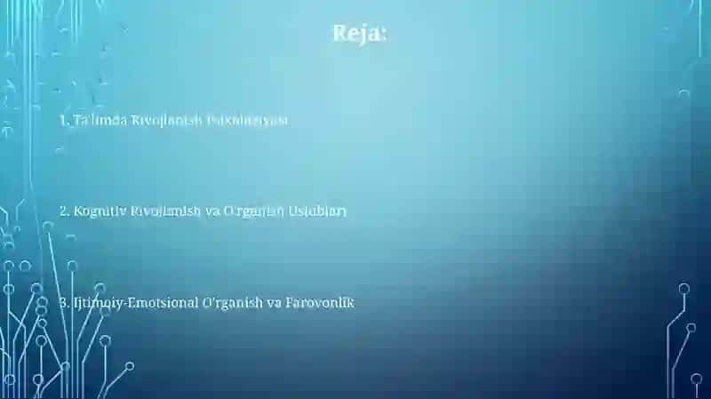 Tarbiya jarayonining psixologik asoslari 2