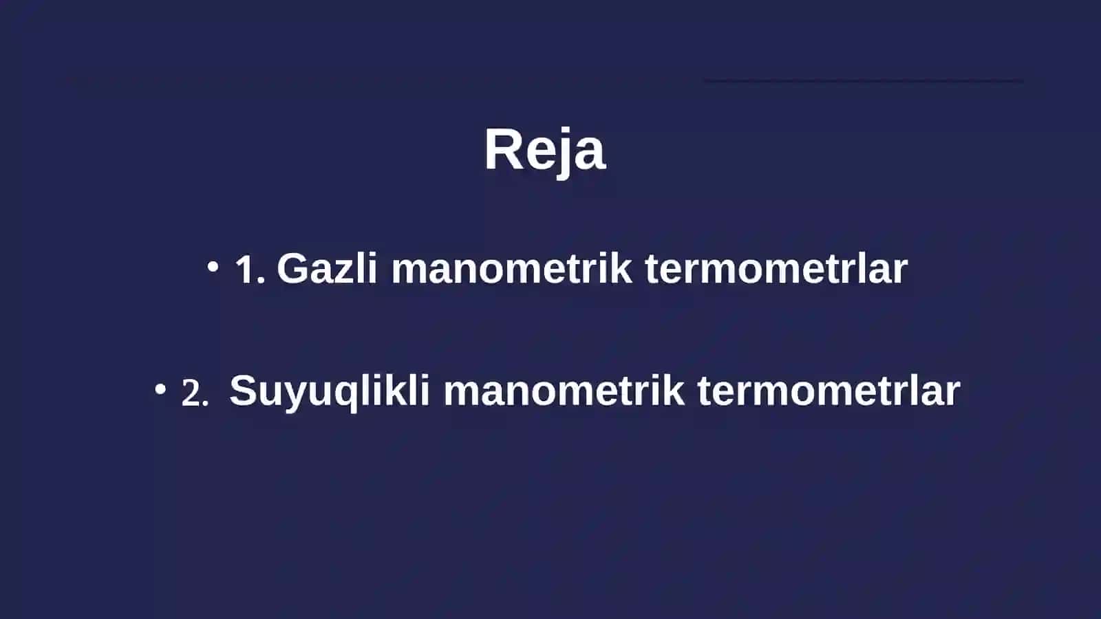 Gazliva suyuqlikli manometrik termometrlar 2