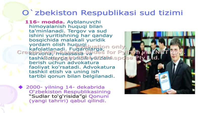 O‘zbekiston Respublikasi sud tizimi 2