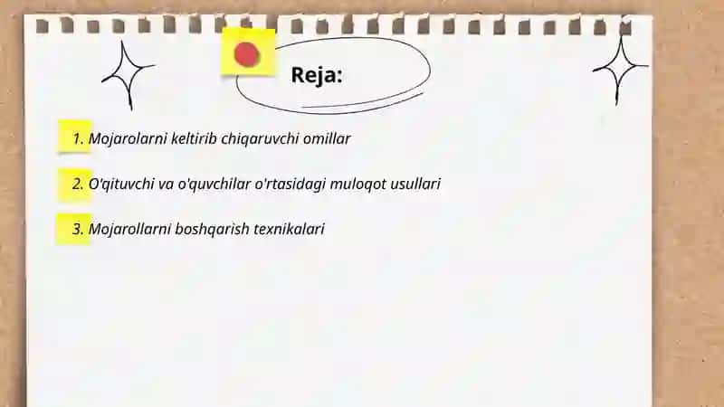 Mojarolarni keltirib chiqaruvchi omillar 2