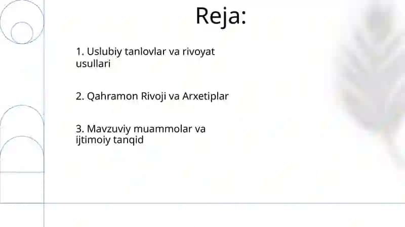 Ulugʻbek Hamdam hikoyalar tahlili 2