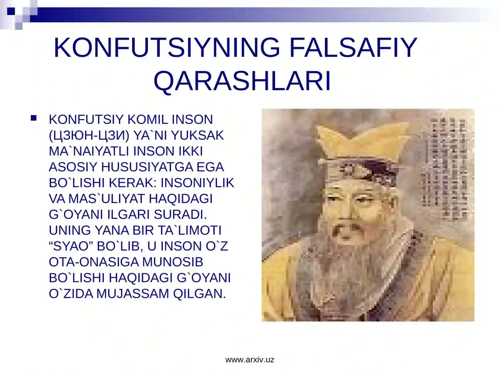 KONFUTSIYNING HAYOTI 2