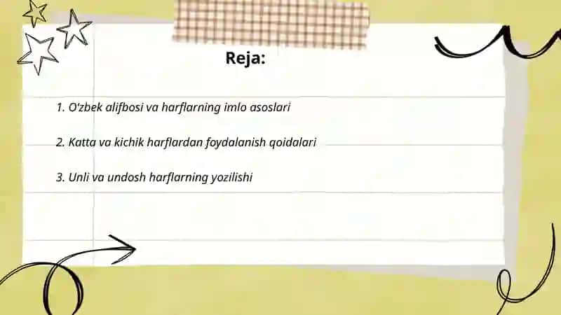 O‘zbek tilining imlo qoidalari 2