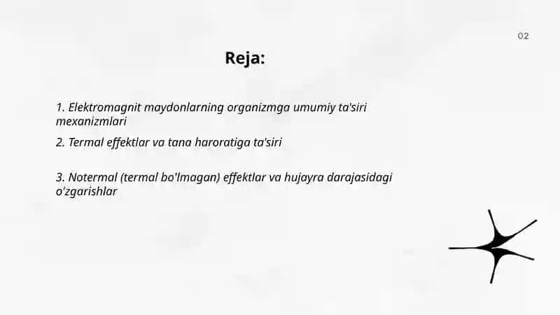 Elektromagnit maydonning organizmga ta'siri 2