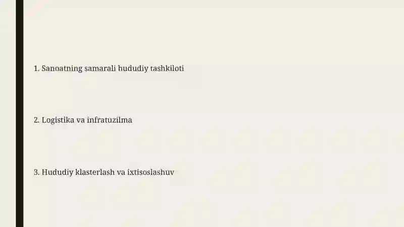 Sanoatning samarali hududiy tashkiloti 2