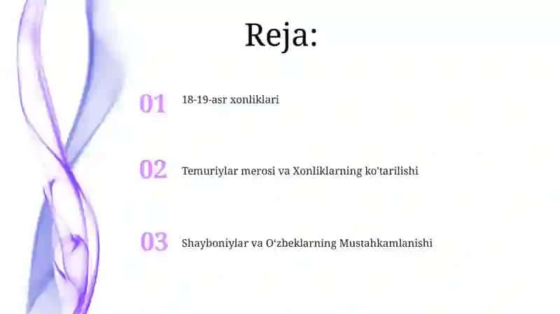 OʻZBEK xonliklari tarixi 2