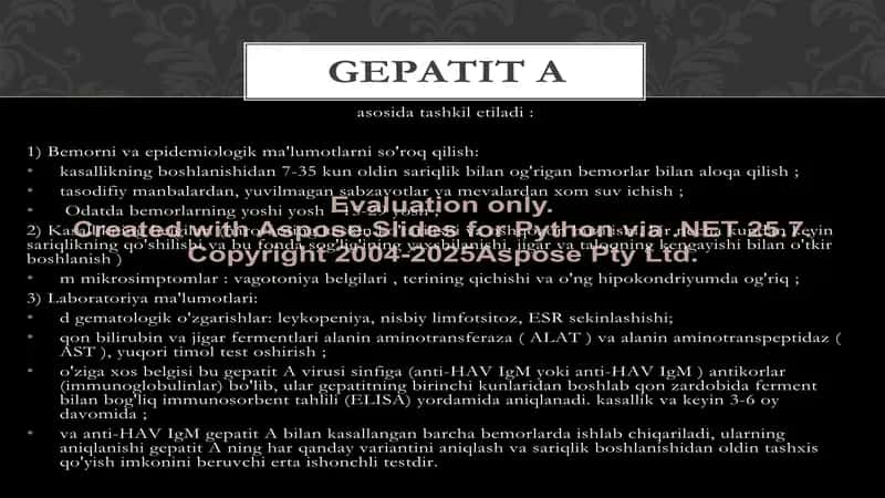 Virusli gepatit diagnostikasi 2