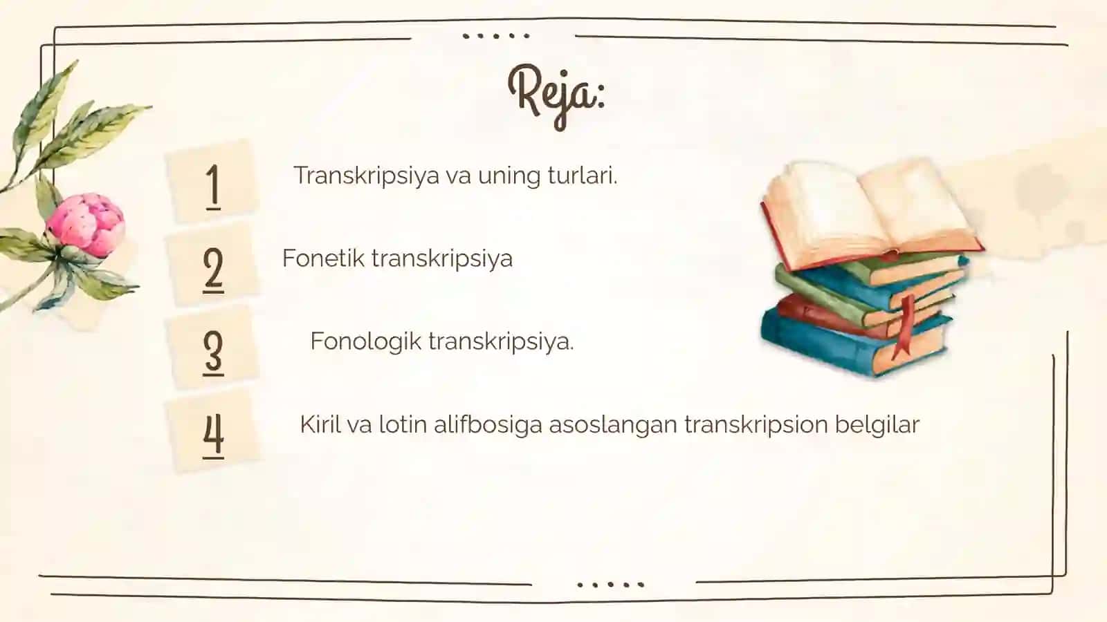 Transkripsiyava;olarning turlari va mahiyati 2