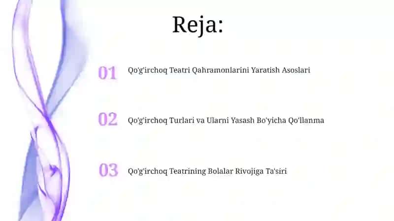 Qo'g'irchoq Teatri Materiaallar va Asboblar 2