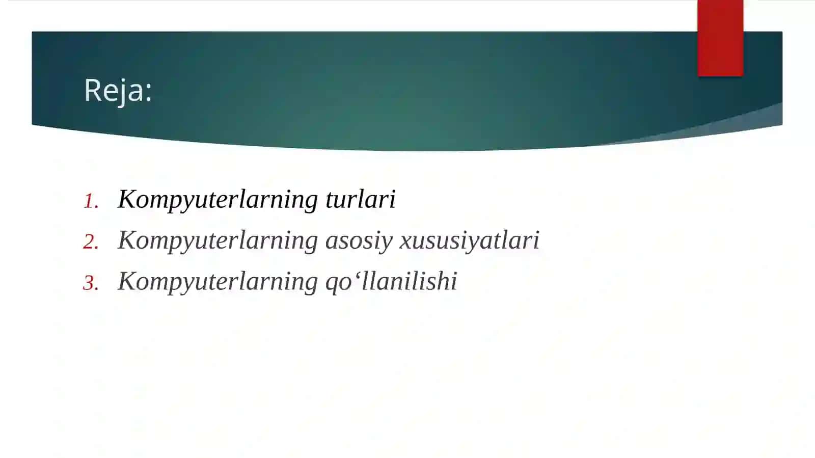 Kompyuter va uning turlari 2