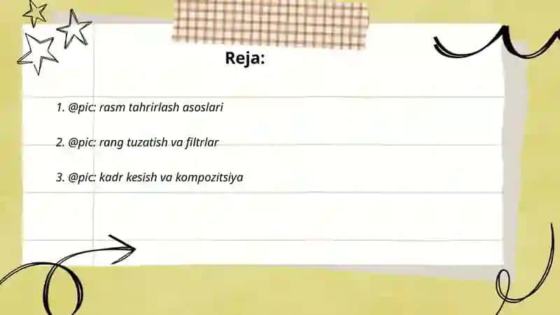 Rasm tahrirlash asoslari 2