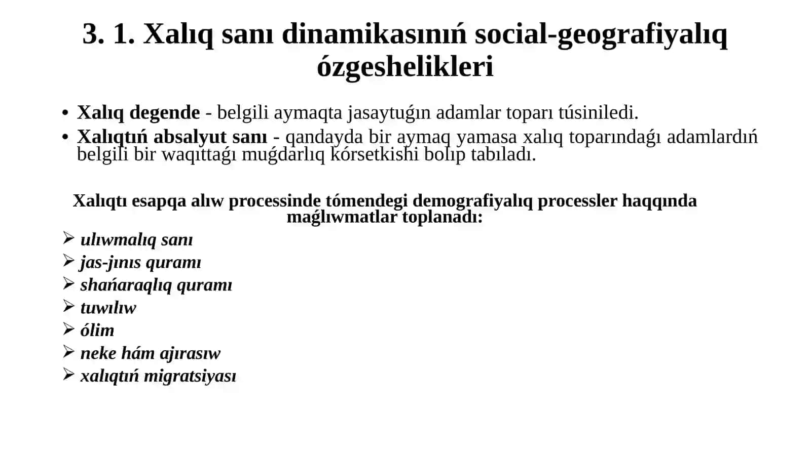 Xalıq sanı dinamikası 2