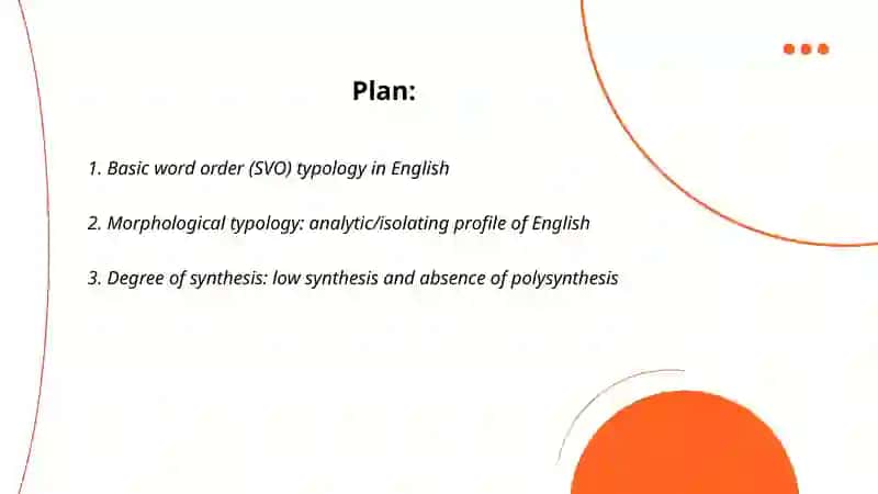 English basic declarative word order 2