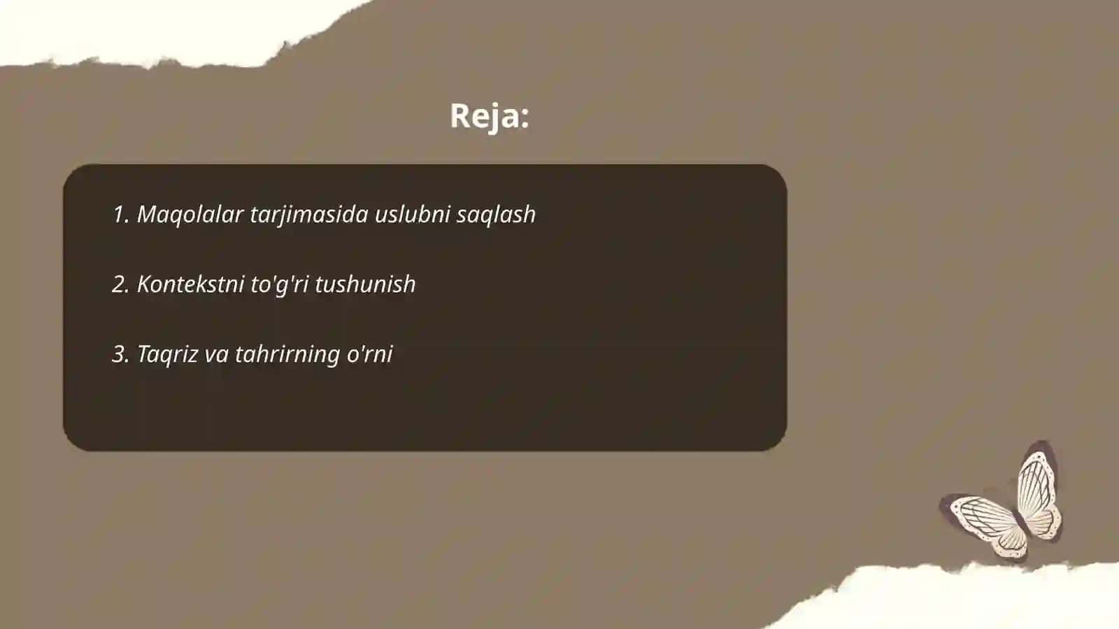 Maqolalar tarjimasida uslubni saqlash 2