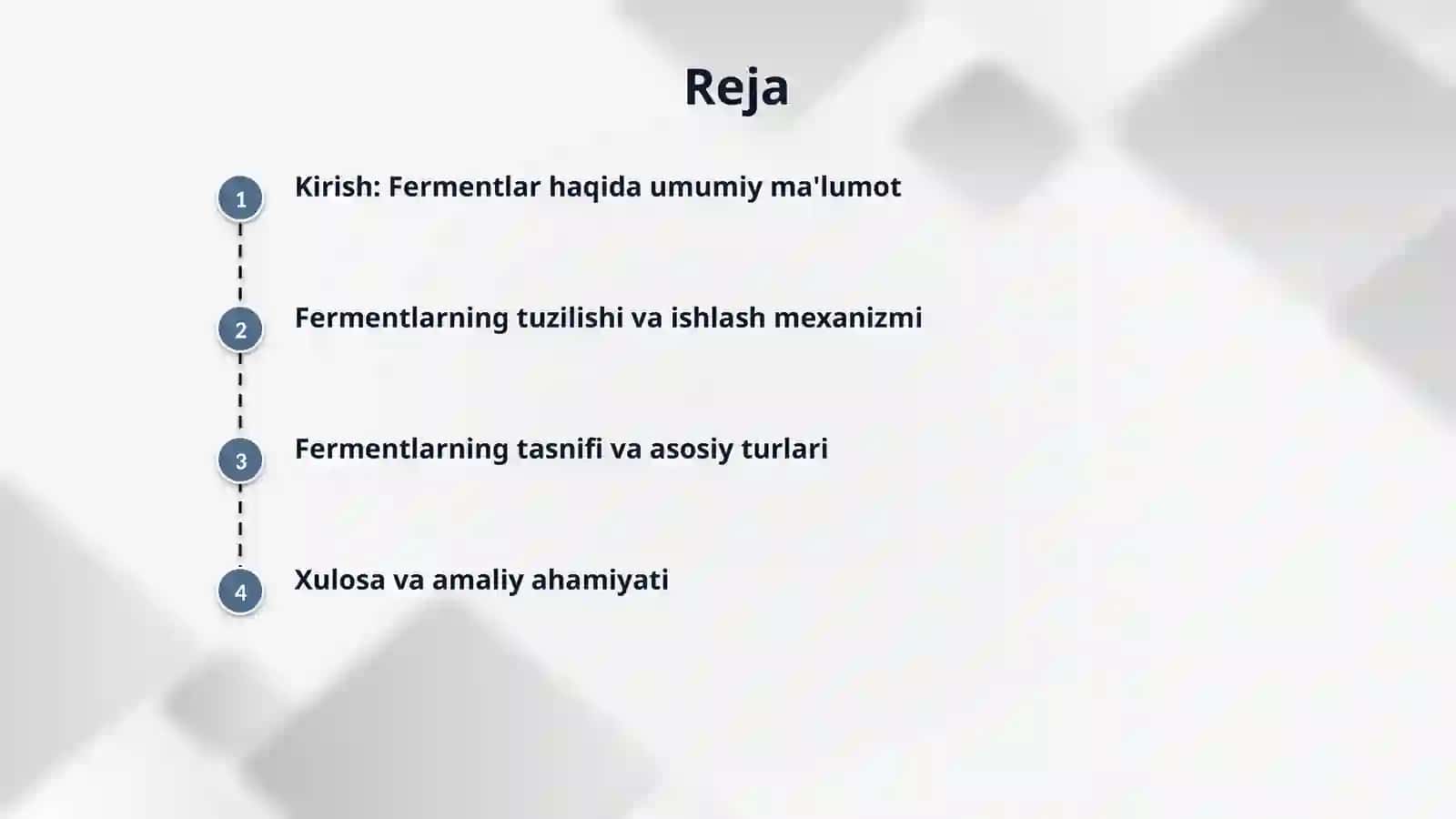 Fermentlar va ularning turlari. 2