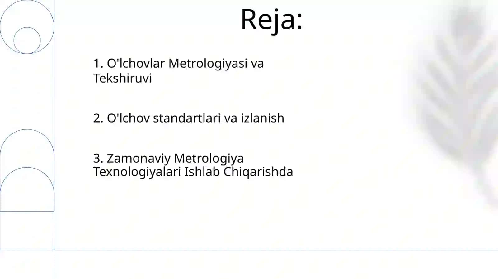Metrologiya va Ishlab Chiqarish 2