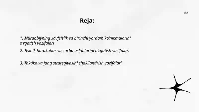 Muay Tay bo'yicha murabbiy tayyorlashning vazifalari 2