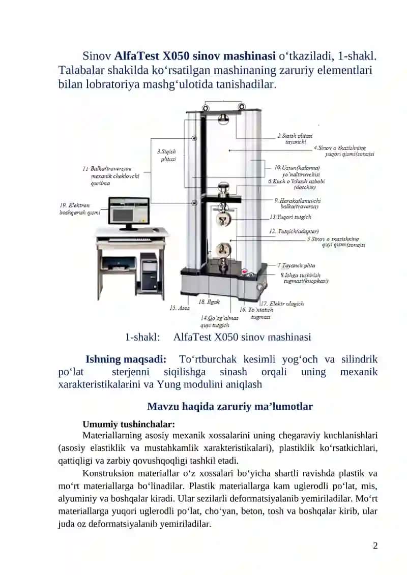 Laboratoriya (Sinov AlfaTest X050 sinov mashinasi) 2