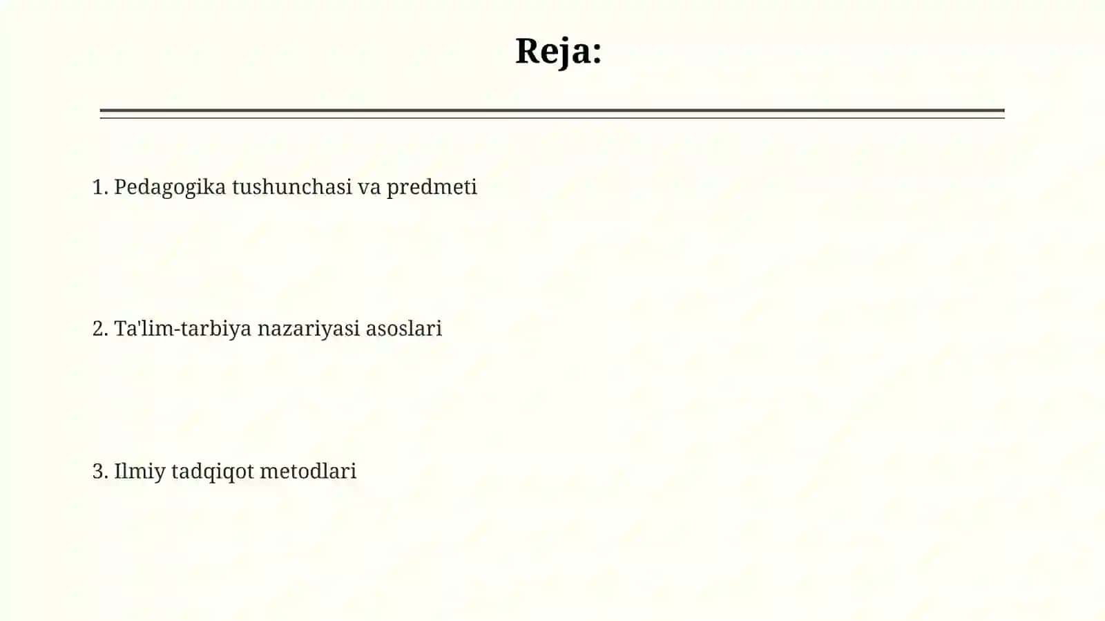 Umumiy pedagogika ta'lim tarbiya nazariyasi, Umumiy pedagogikaning ilmiy tadqiqot metodlari 2