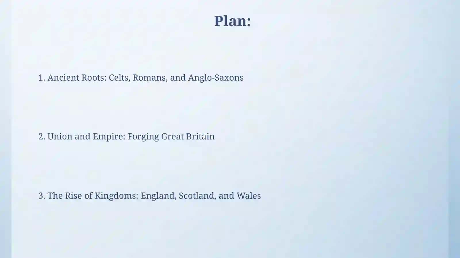 The formation of the great Britain 2