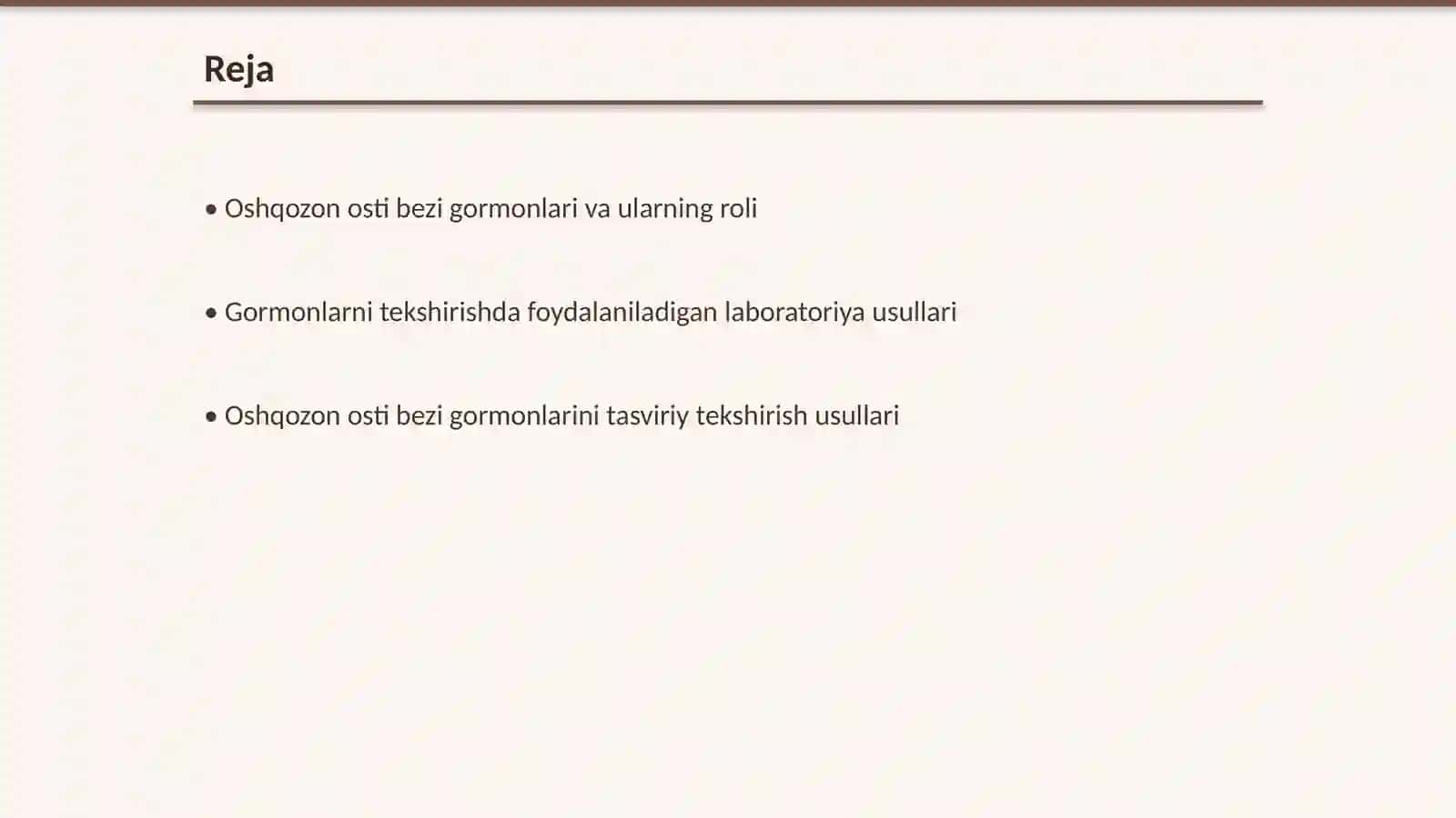 Oshqozon osti bezi garmonlarini tekshirish usullari 2