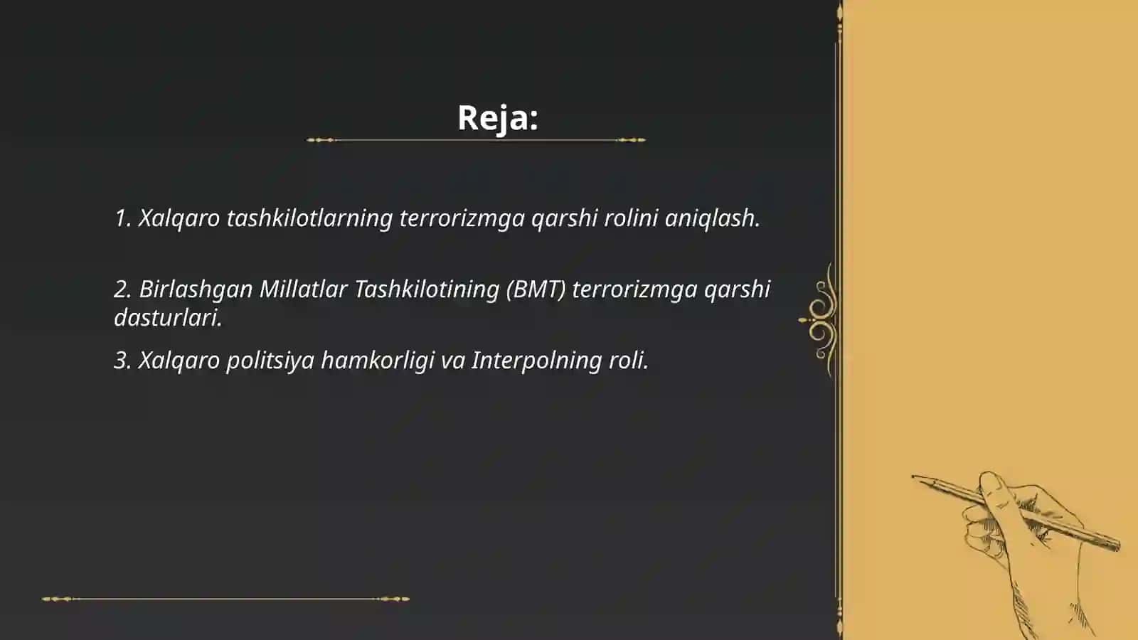Xalqaro tashkilotlarning terrorizmga qarshi kurashishning ahamyati 2