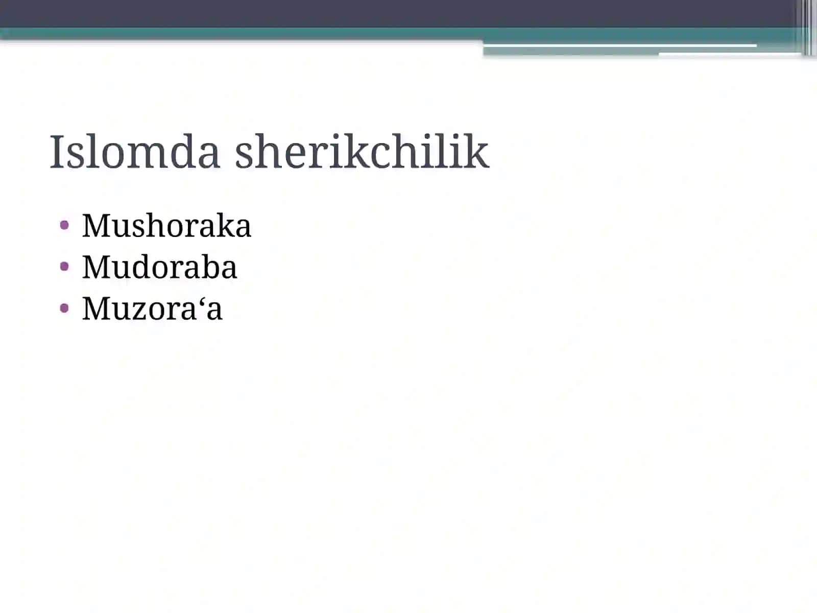 Islomdasherikchilik 2