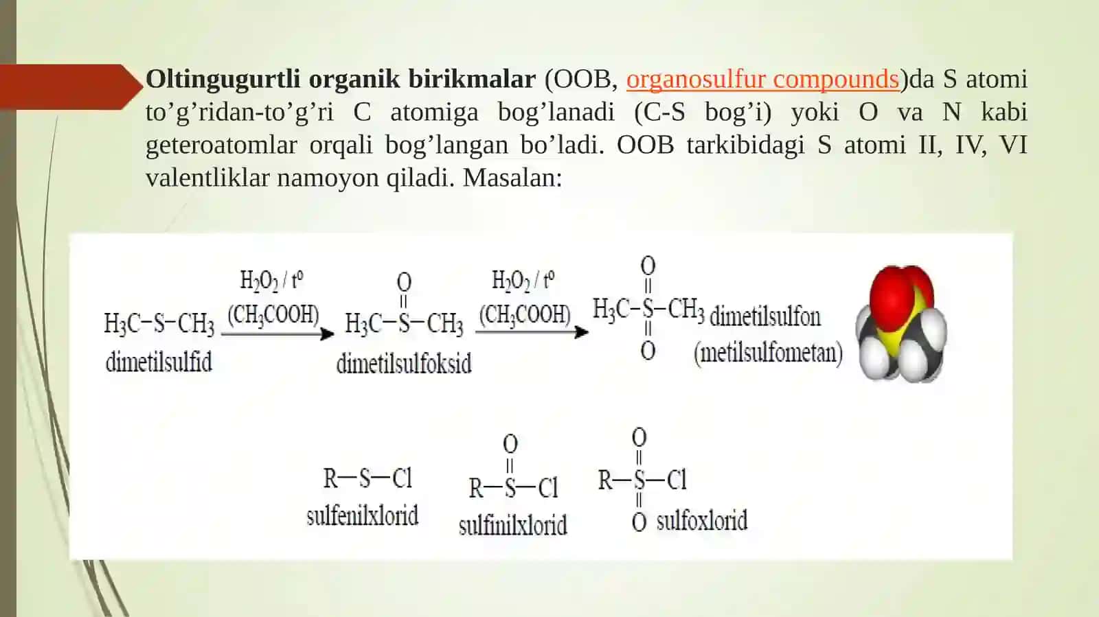 Оltingugurtsaqlovchiоrganik birikmalartuzilishi 2