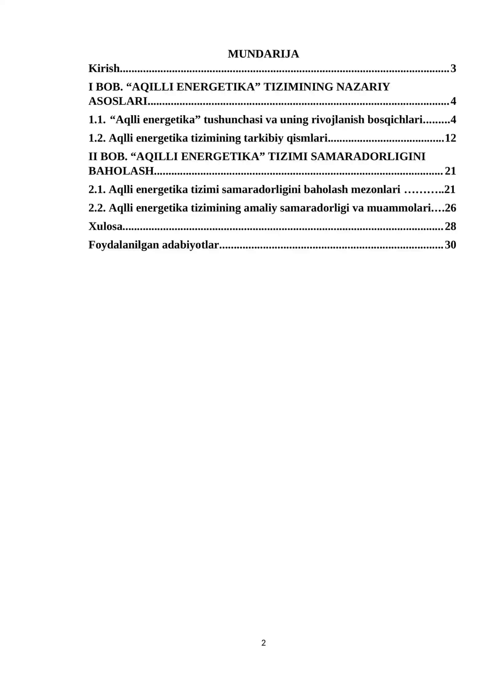 Aqlli energetika tizimi samaradorligini baholash 2