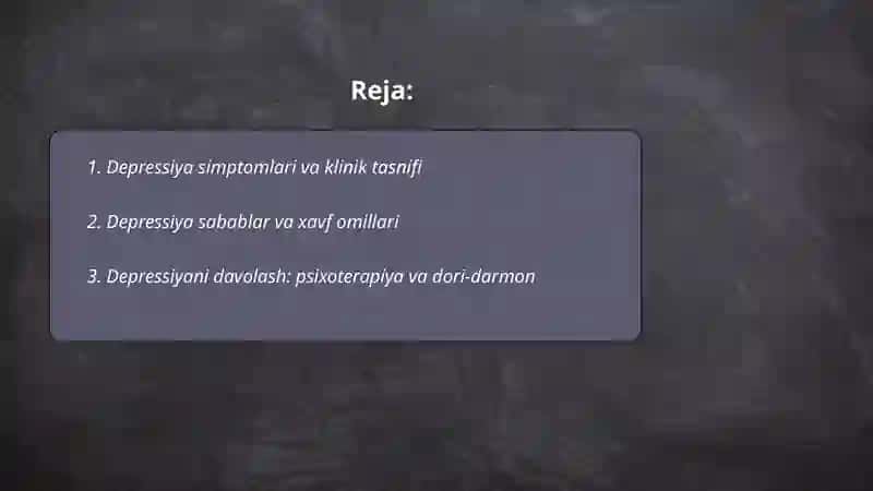 Bemorlarning ruhiy holati 2