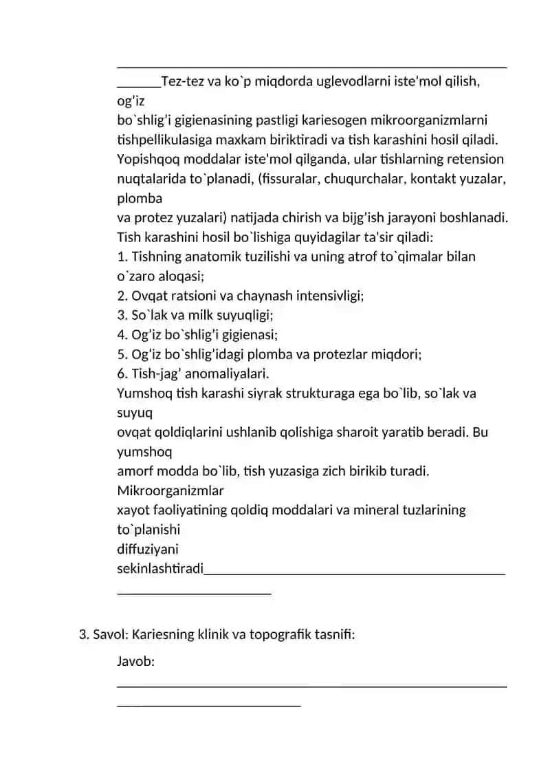 Bolalarda sut tishlari kariesi 2