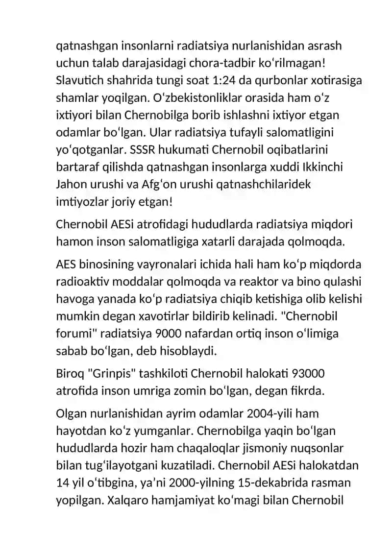 Chernobil fojeasi 2