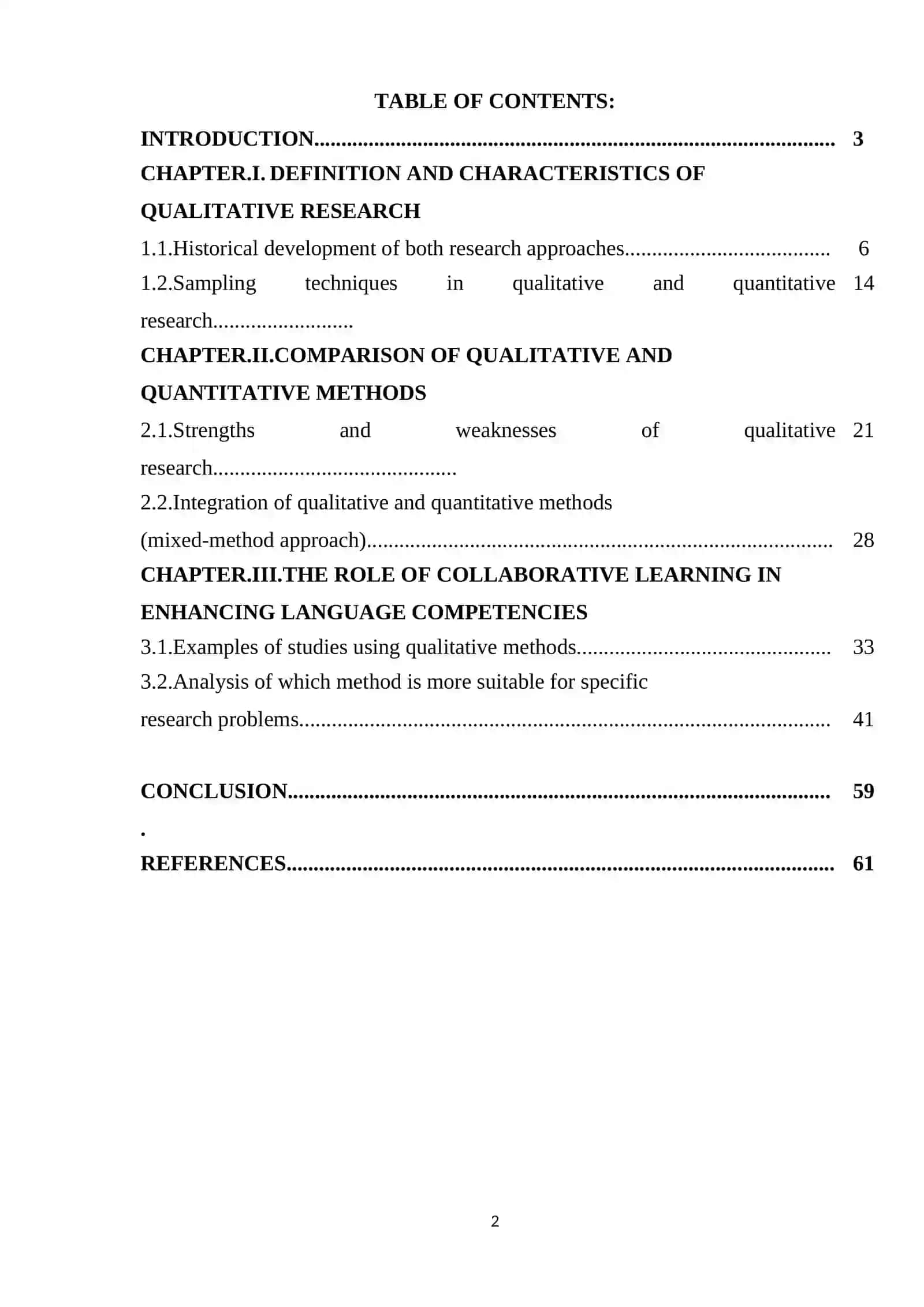QUALITATIVE VS. QUANTITATIVE RESEARCH METHODS 2