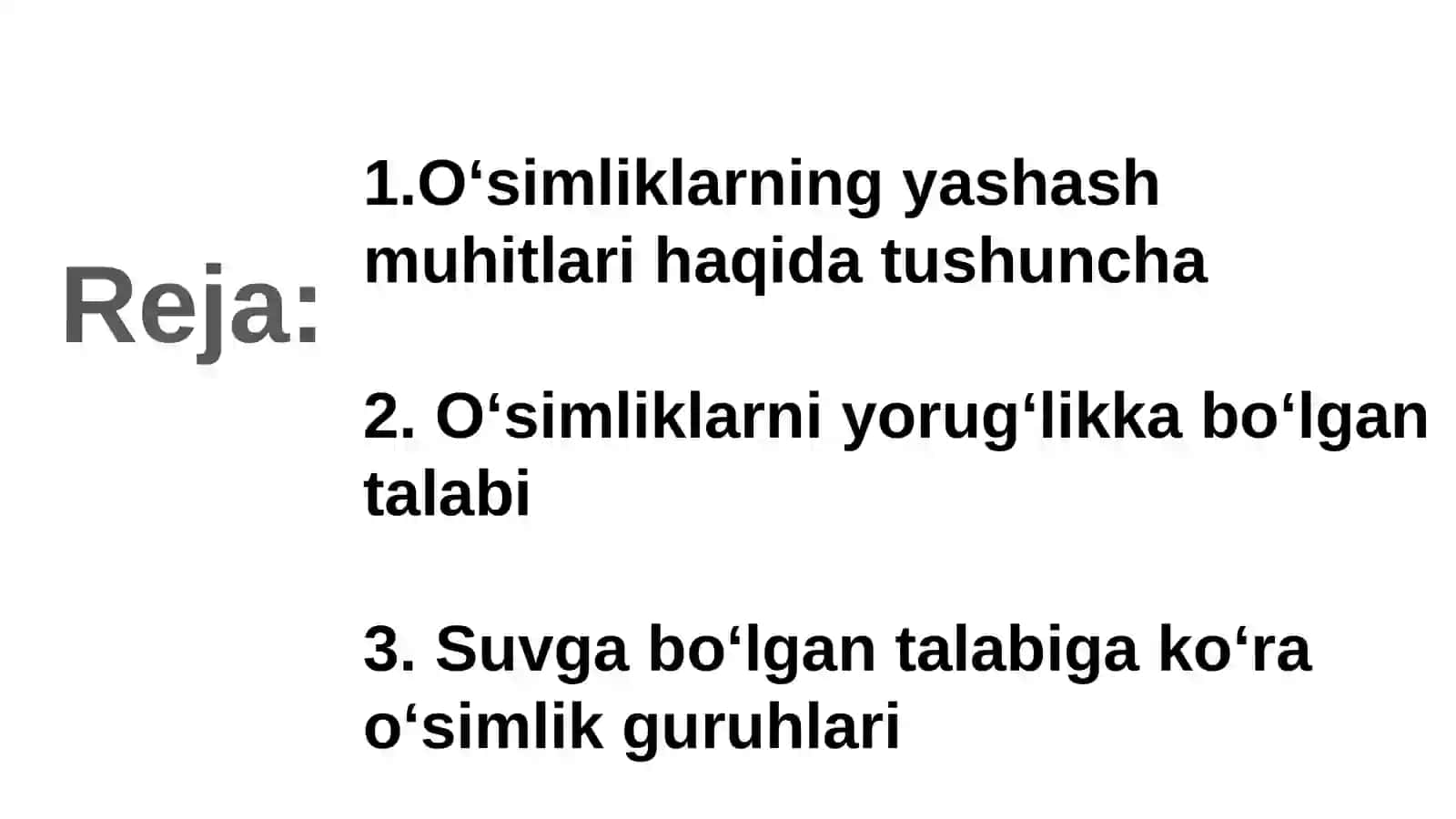 Oʻsimliklarning yashash muhitlari 2