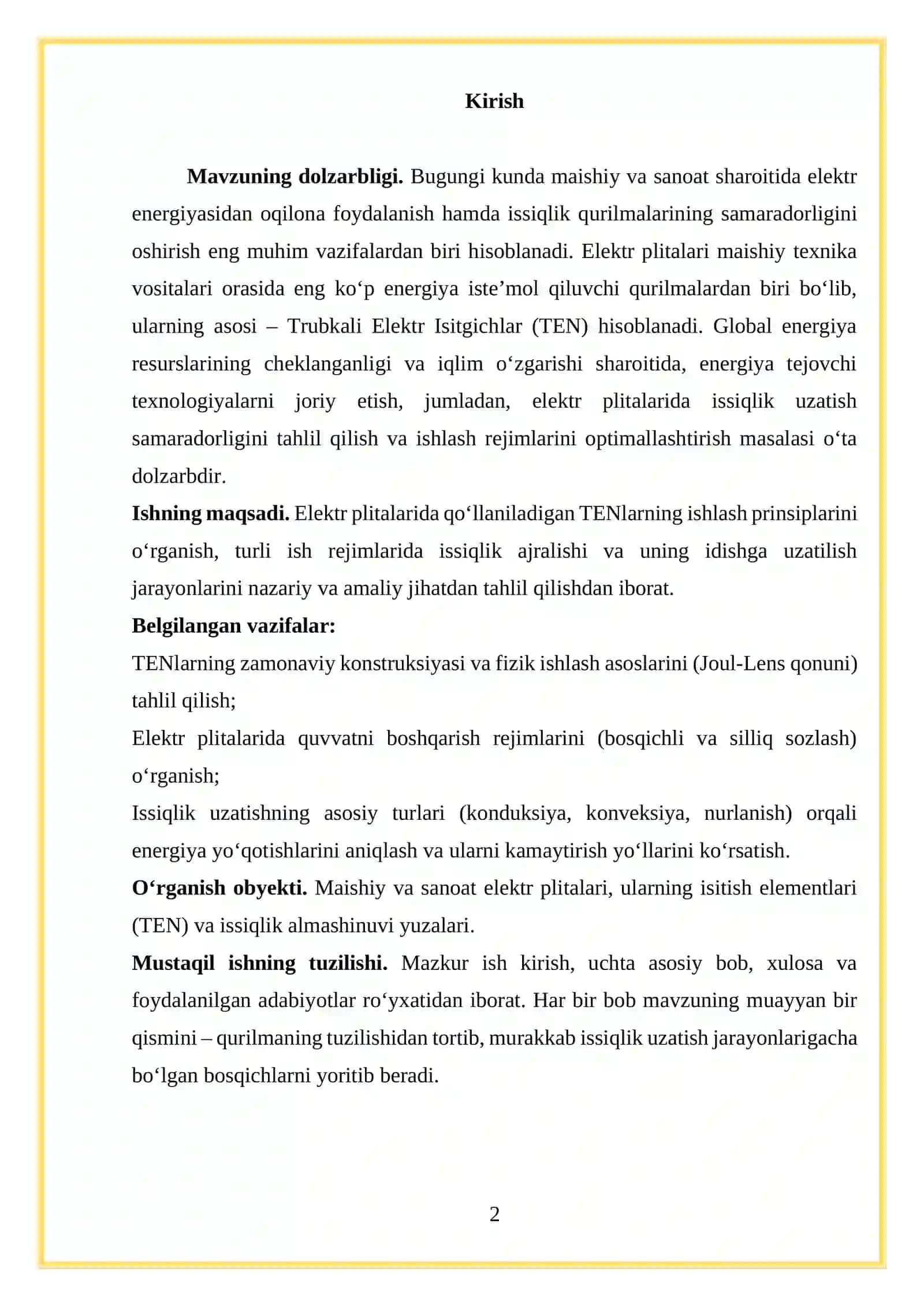 Elektr plitalar va ularni boshqarish prinsiplari 2