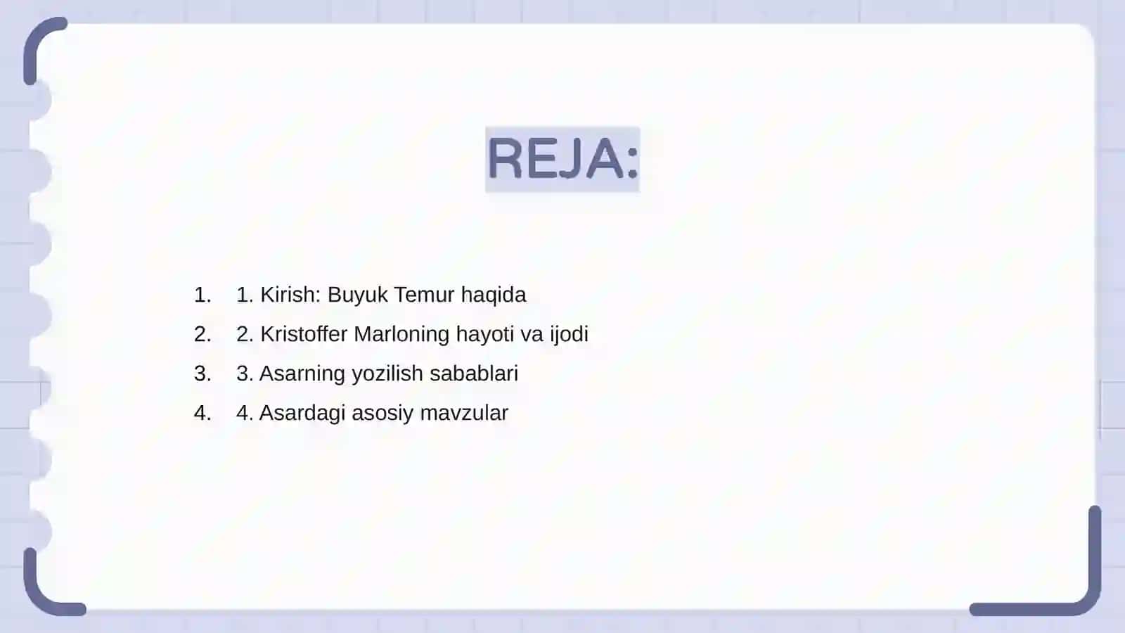 Kristoffer Marloning "Buyuk Temur" asari 2