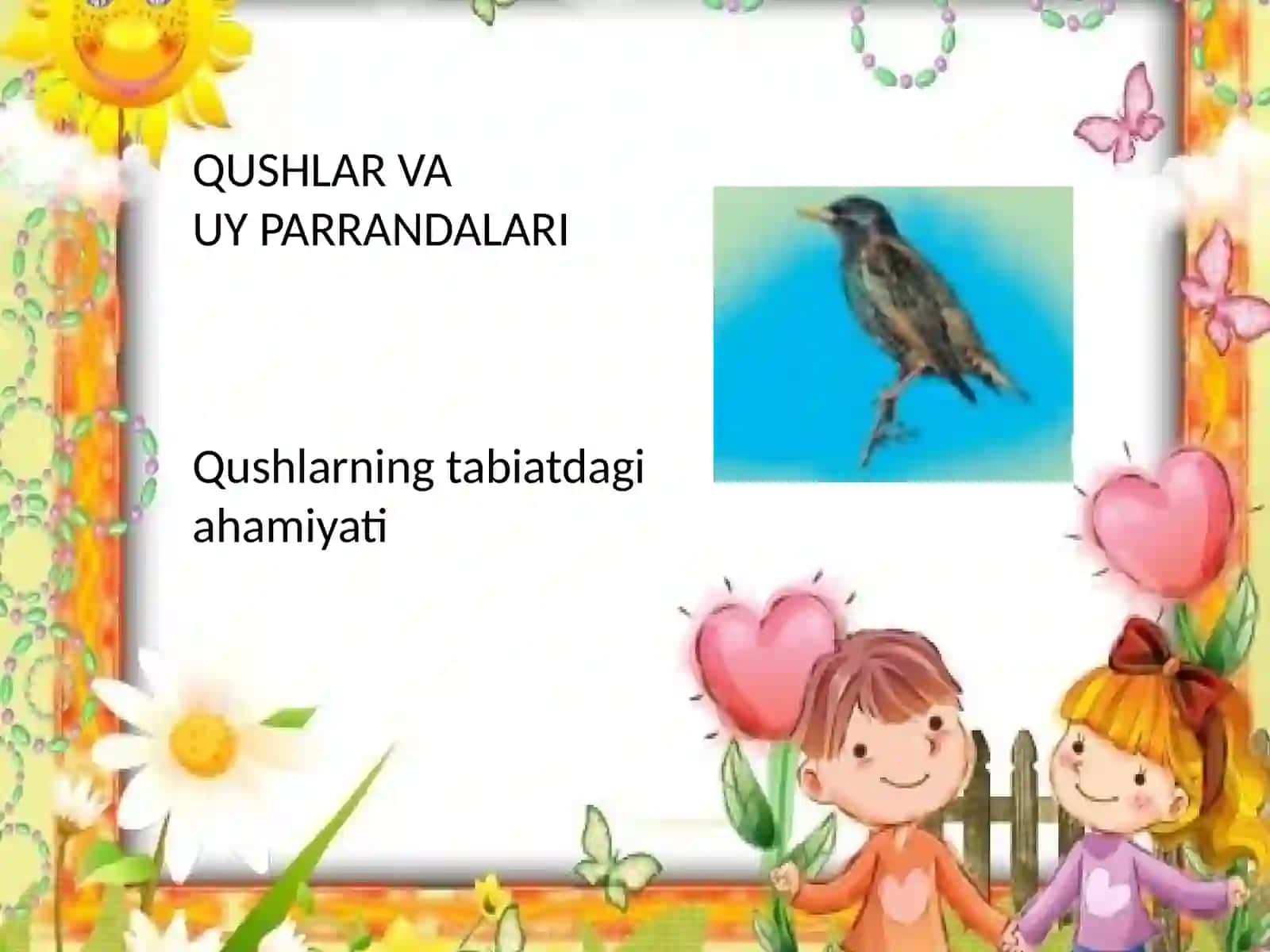 QUSHLAR VA UY PARRANDALARI 2