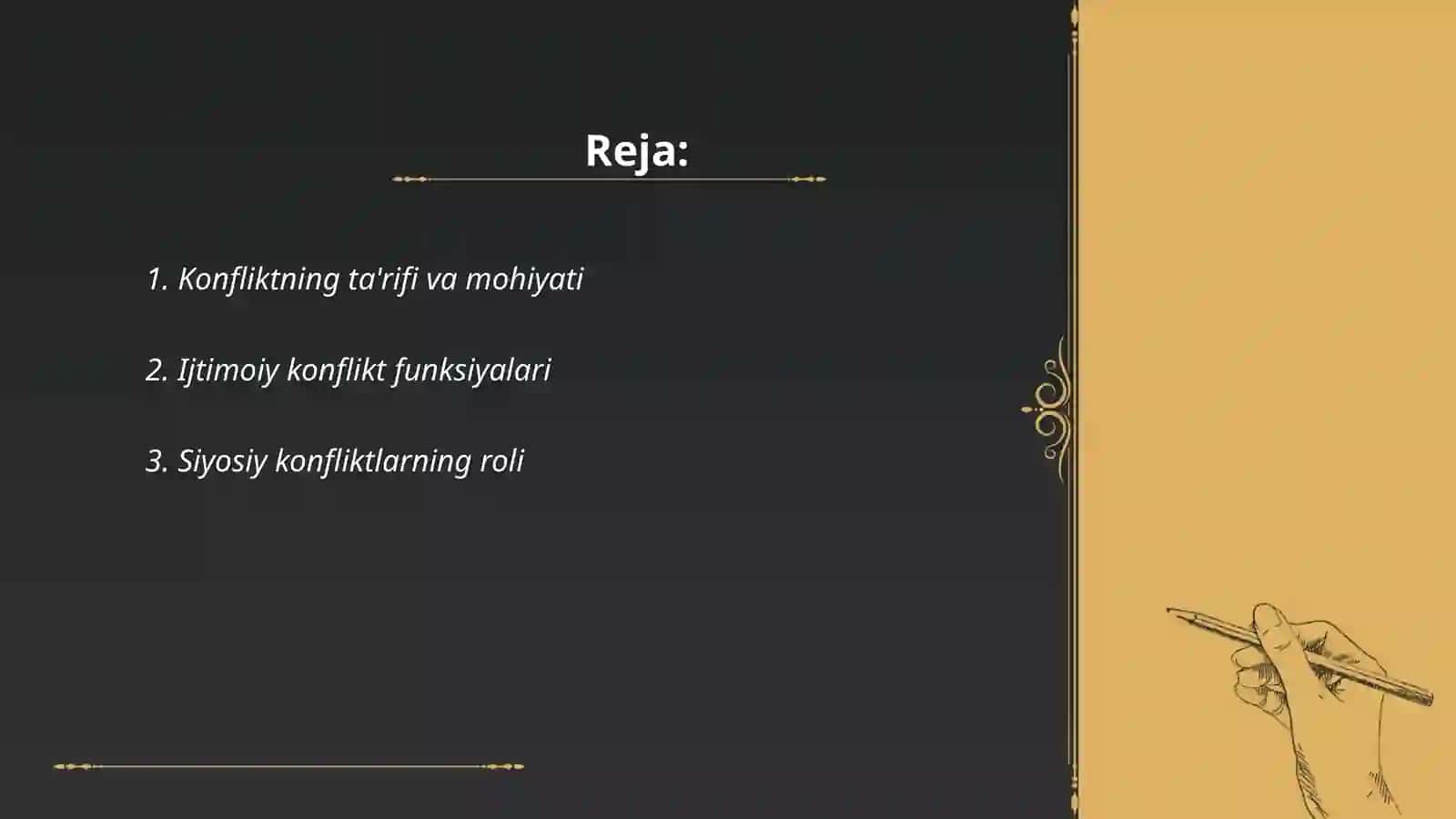 Konflikt funksiyalari 2