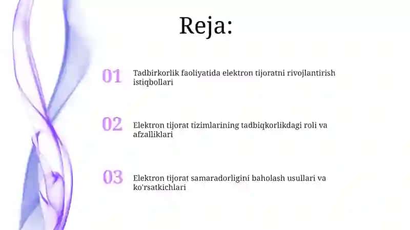 Elektron tijorat tizimlari 2