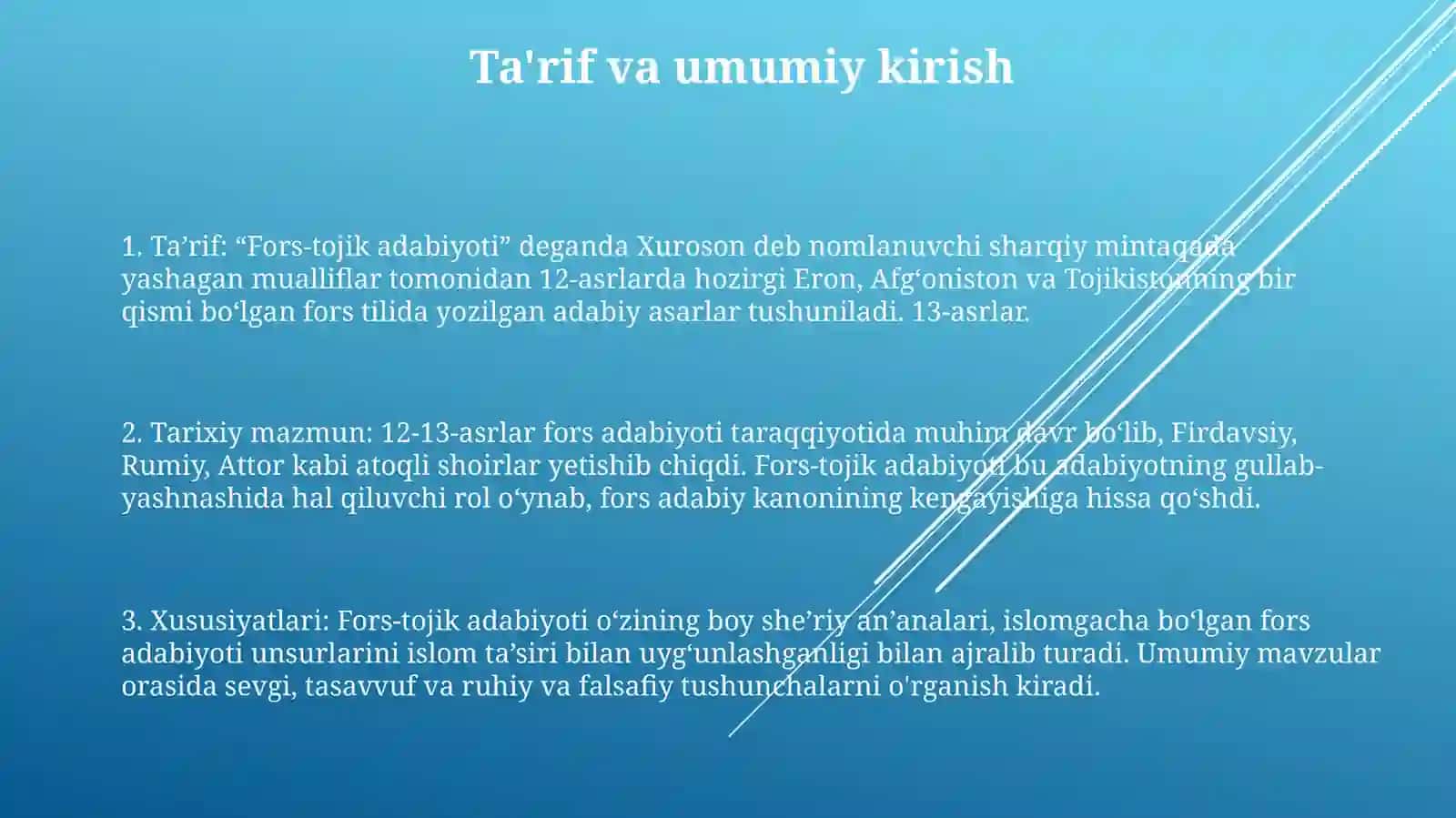 X Xii Asrlarda ForsTojikAdabiyoti 2