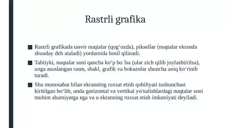 Ma’ruza.Rastrli grafika 2