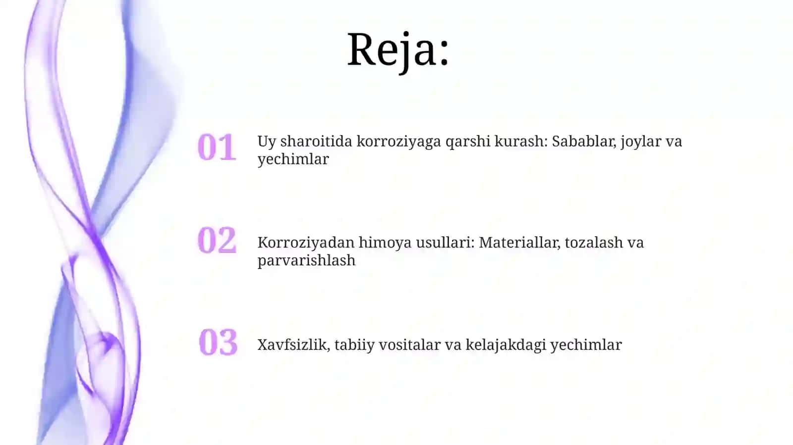 Uy sharoitida karroziyani kamaytirish 2