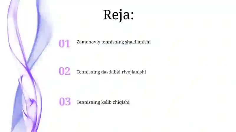 Tennisning kelib chiqishi 2