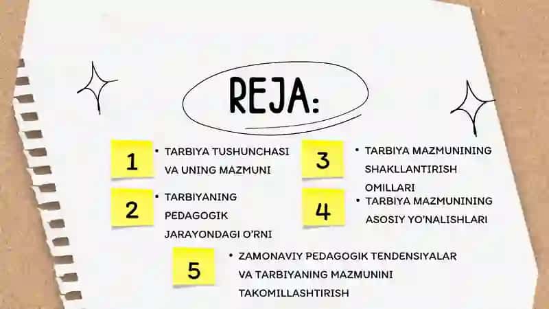 Pedagogik jarayonda tarbiyaning mazmuni 2