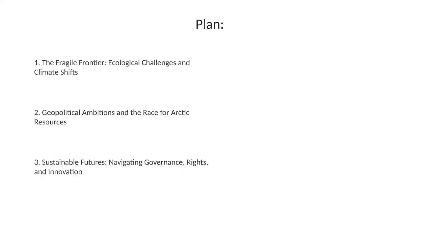 Environment. Dangers and opportunities in Arctic circle 2